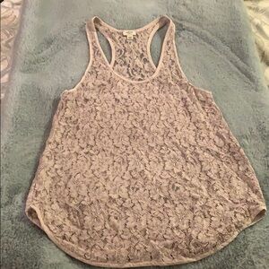 Vintage Lavender Mauve Aritzia Wilfred Lace Tank